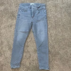 Grey wash loft jeans size 6/28